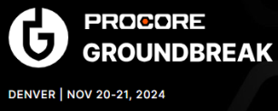 Logo for Procore Groundbreak 2024