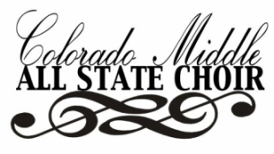 Logo for CO Middle School All State Choir 2027