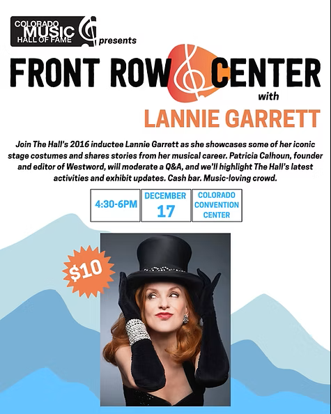 Logo for Colorado Music Hall of Fame Presents: Front Row & Center