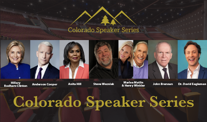 Logo for Colorado Speaker Series: Marlee Matlin and Henry Winkler
