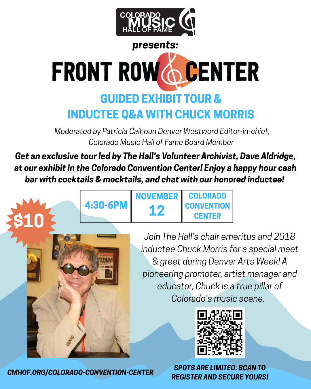 Front Row Center Event Flier