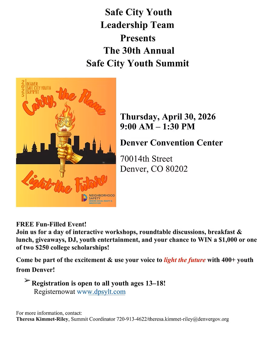 Logo for Safe City Youth Summit 2026